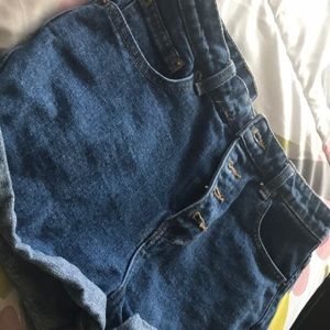 Denim shorts